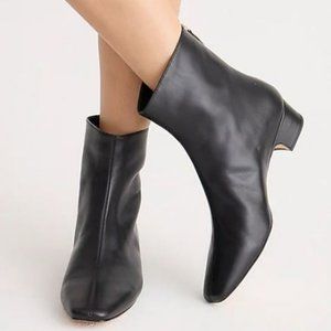 Brand New J CREW Black Roxie Leather Ankle Boots